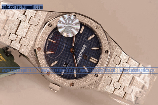 Perfect Replica Audemars Piguet Royal Oak Lady Watch Steel 67653BC.GG.1263BL.02 (EF) - Click Image to Close